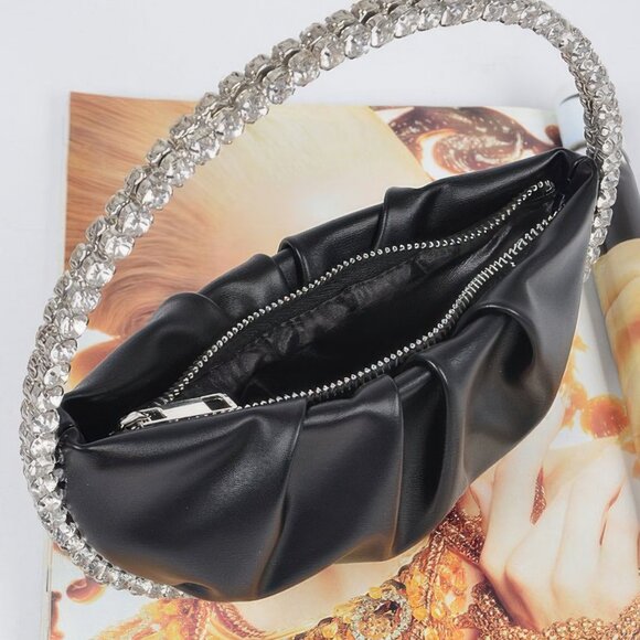 Round Stone Handle Clutch - Picture 2 of 5